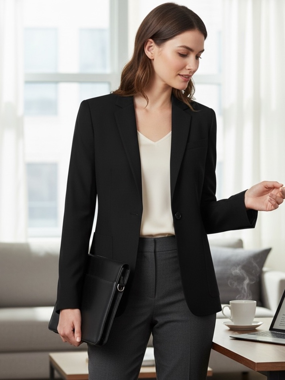 Valerie Stevens Black Blazer